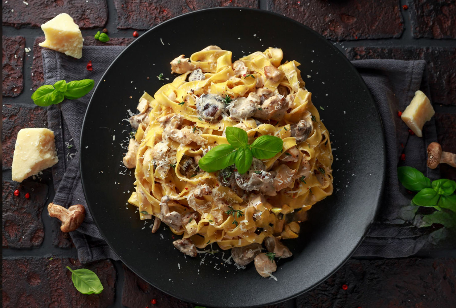 Chicken & Mushroom Pasta
