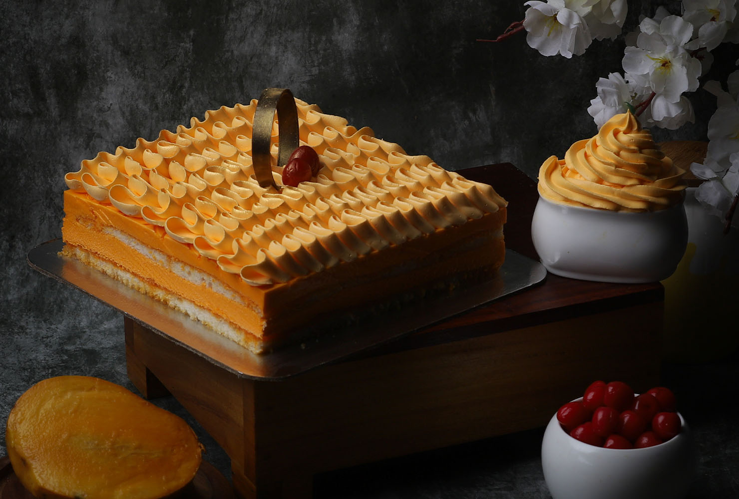 Mango Moose Cake