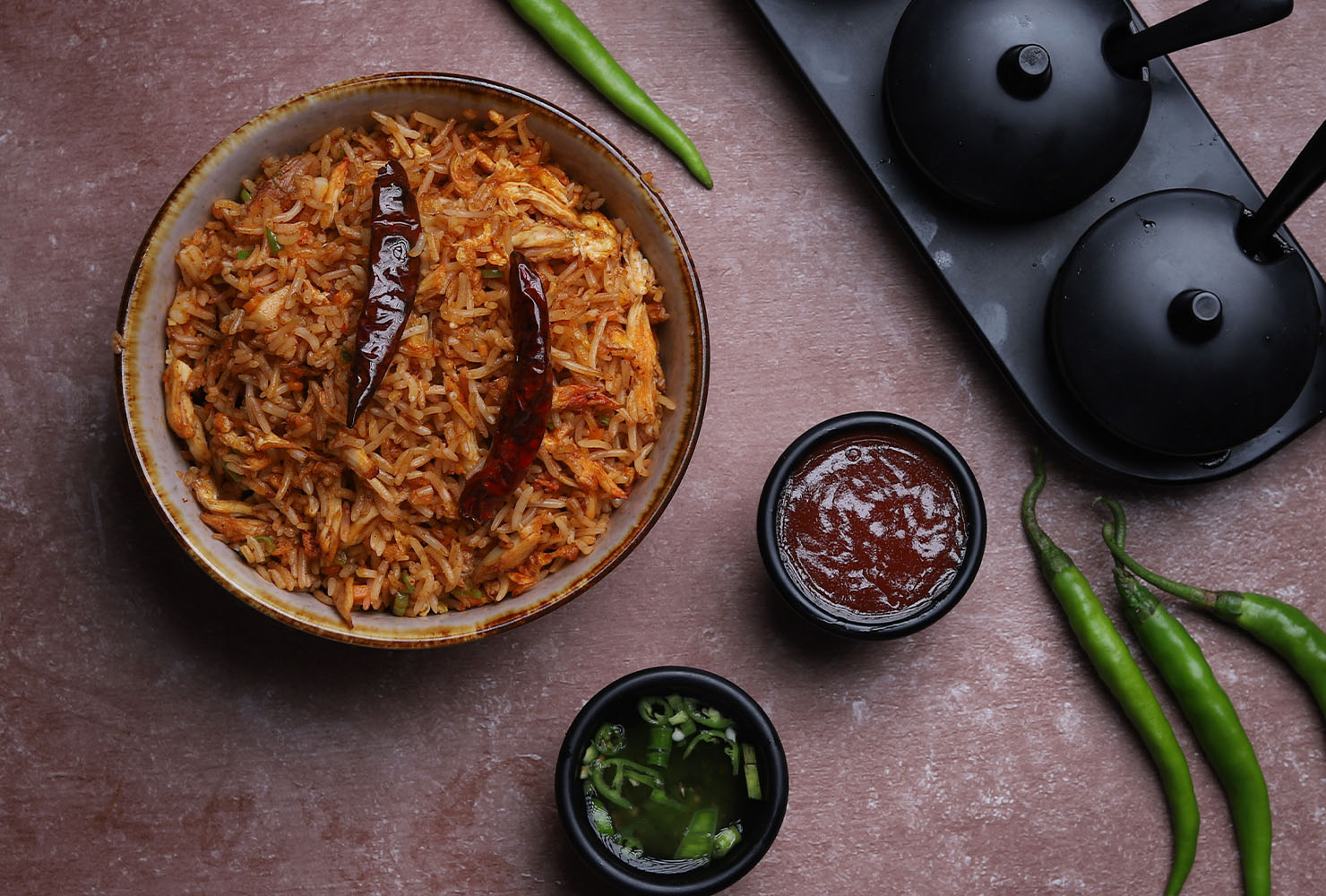 Schezwan Chicken Fried Rice